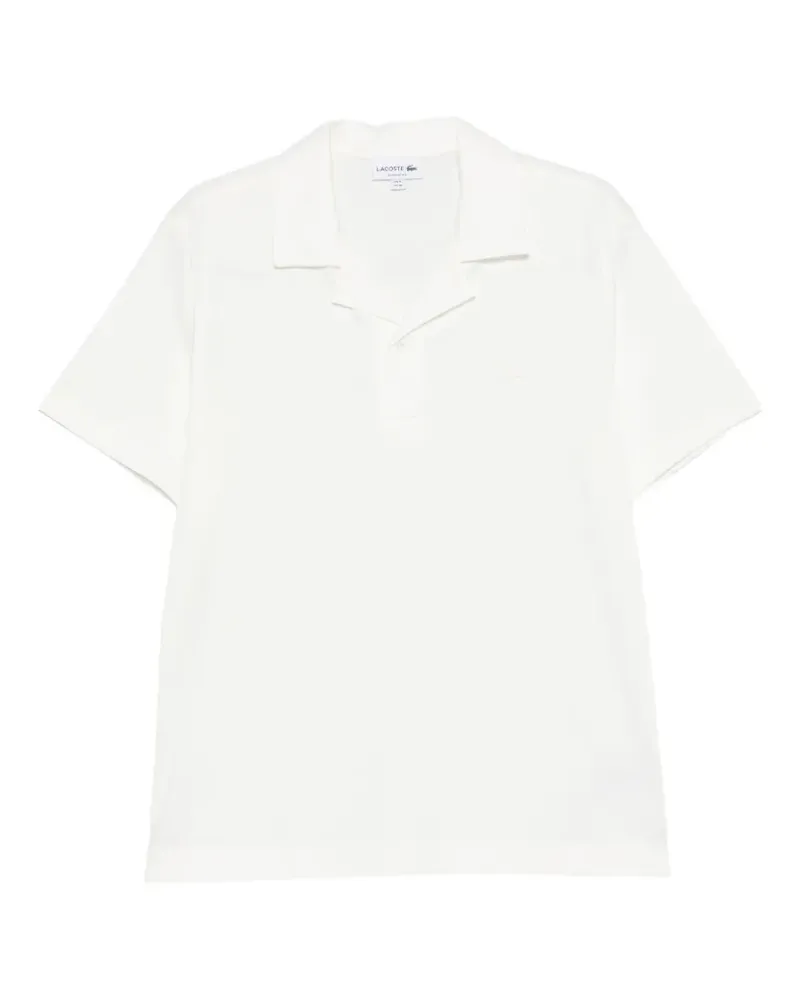 Lacoste logo-patch polo shirt - Weiß Weiß