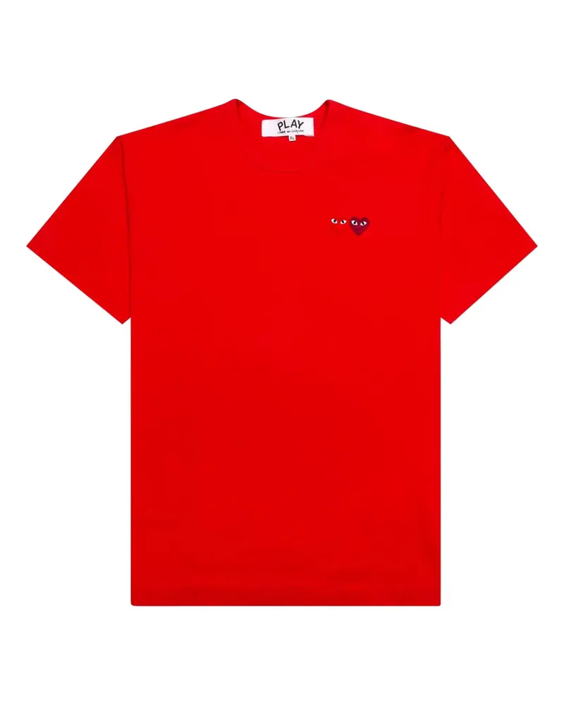 Comme des Garçons T-Shirt mit Logo-Stickerei - Rot Rot