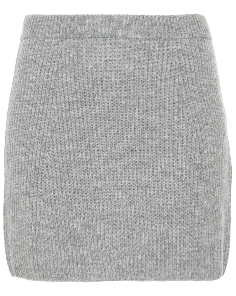 SPORTMAX Minirock aus geripptem Strick - Grau Grau