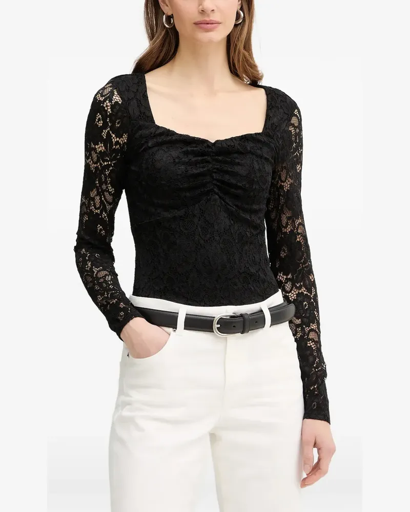 Guess lace blouse - Schwarz Schwarz