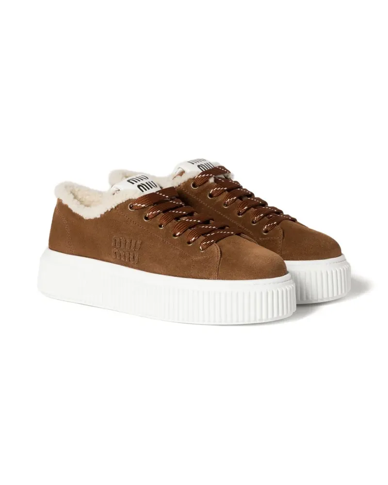 Miu Miu Sneakers aus Wildleder - Braun Braun