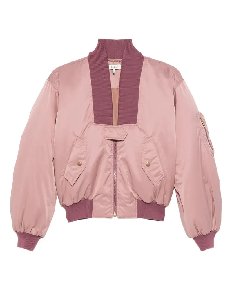 Chloé Cropped-Bomberjacke - Rosa Rosa
