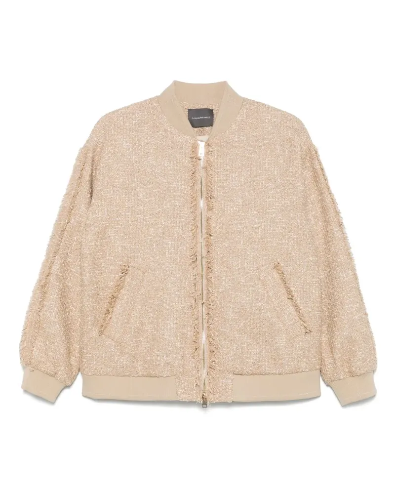 Lorena Antoniazzi Bomberjacke aus Tweed - Nude Nude