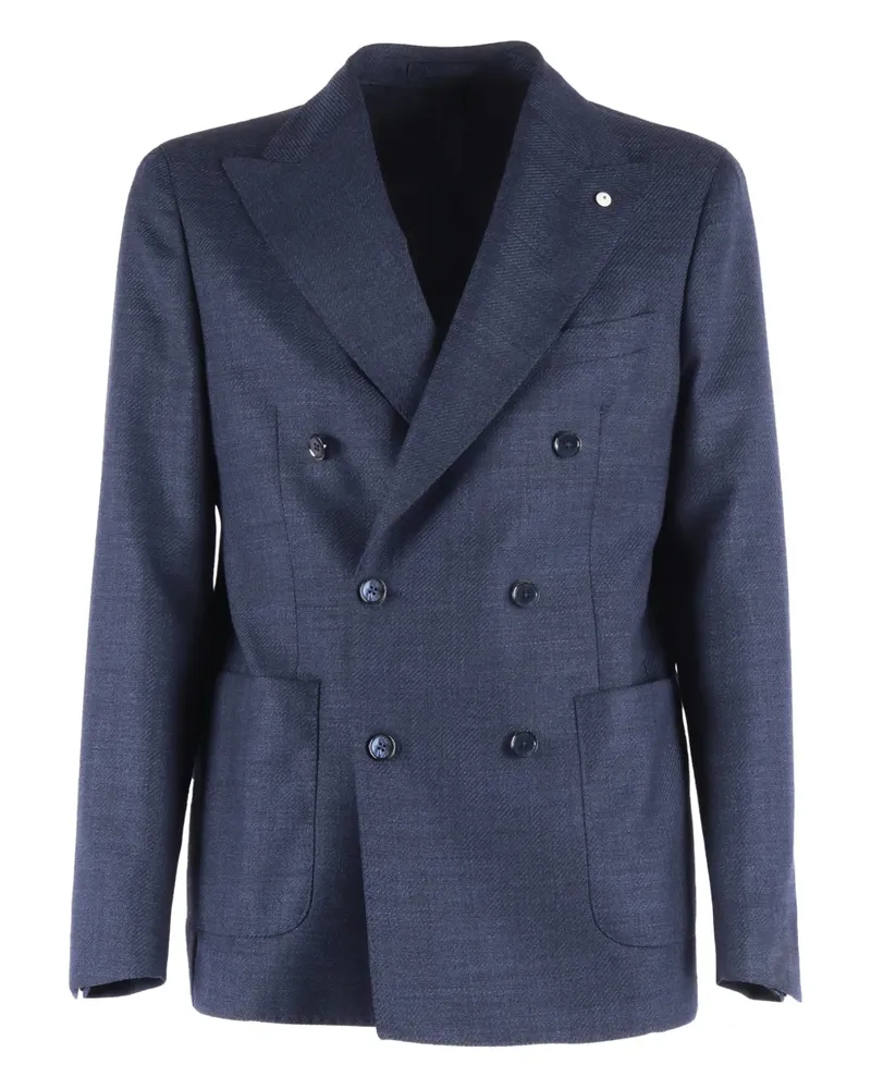 Luigi Bianchi Mantova double-breasted blazer - Blau Blau