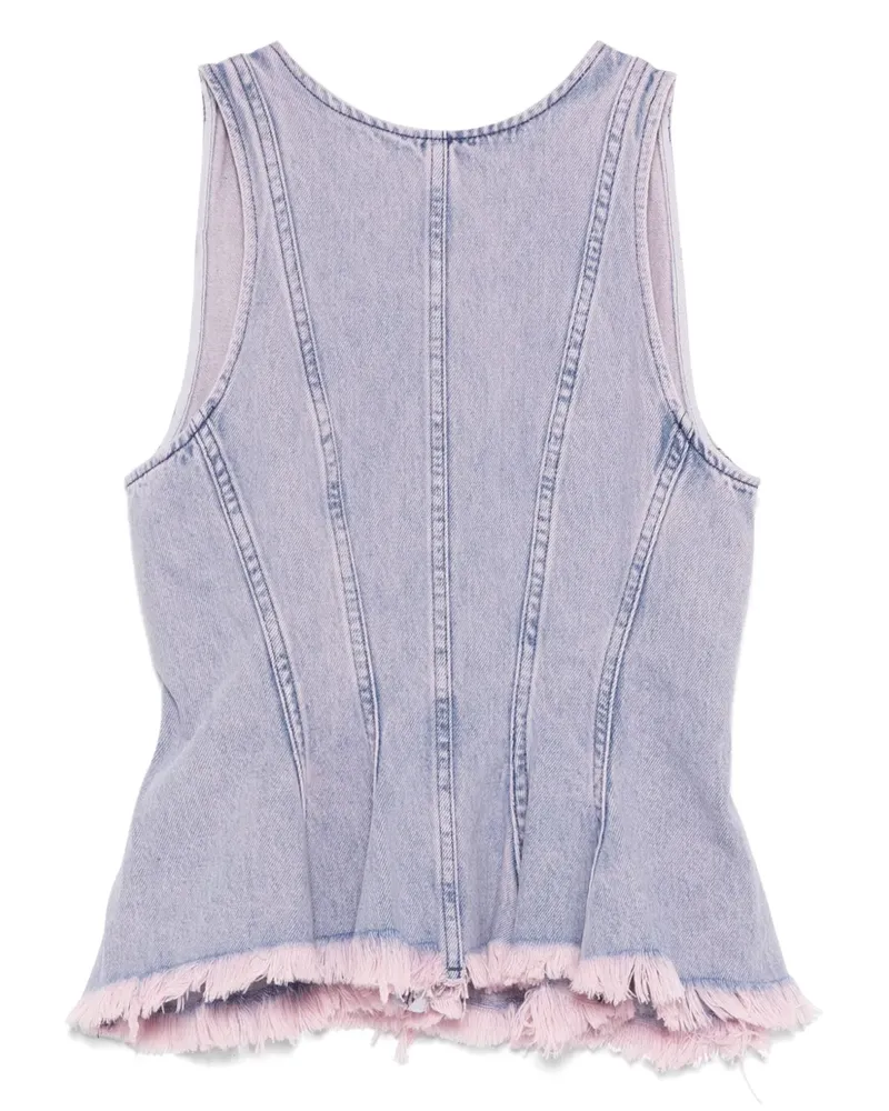 Marques ' Almeida Tanktop aus Denim - Violett Violett