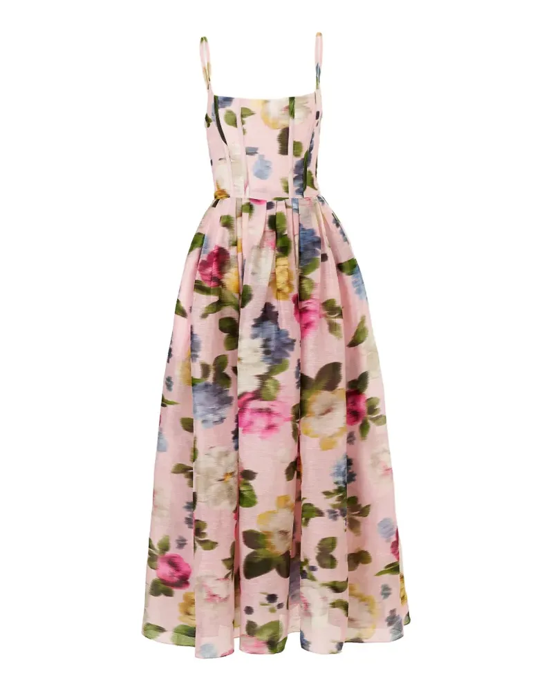 Carolina Herrera New York floral-print maxi dress - Rosa Rosa