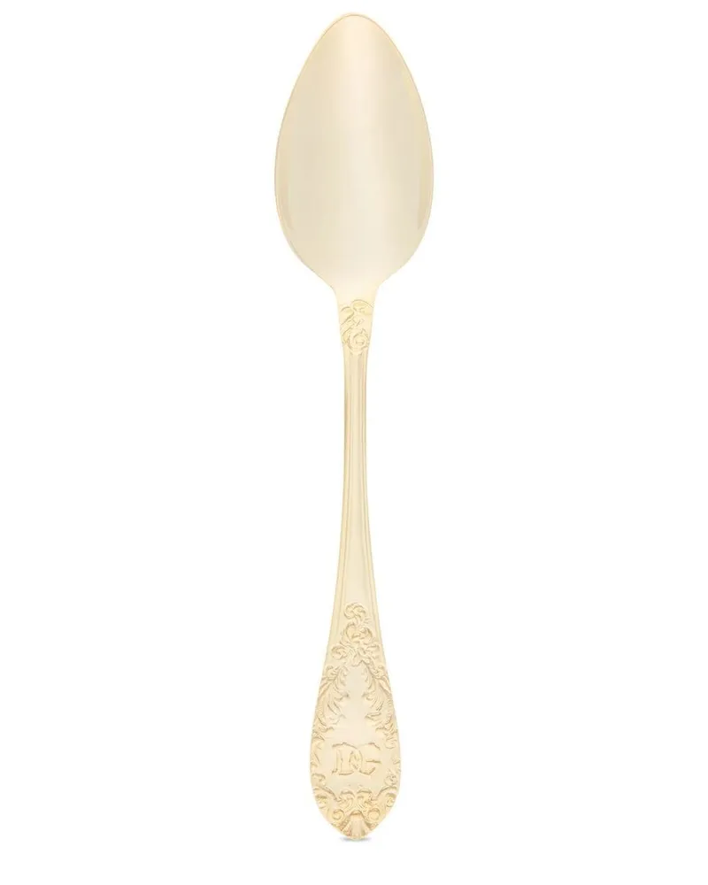 Dolce & Gabbana 24kt vergoldeter Suppenlöffel Gold