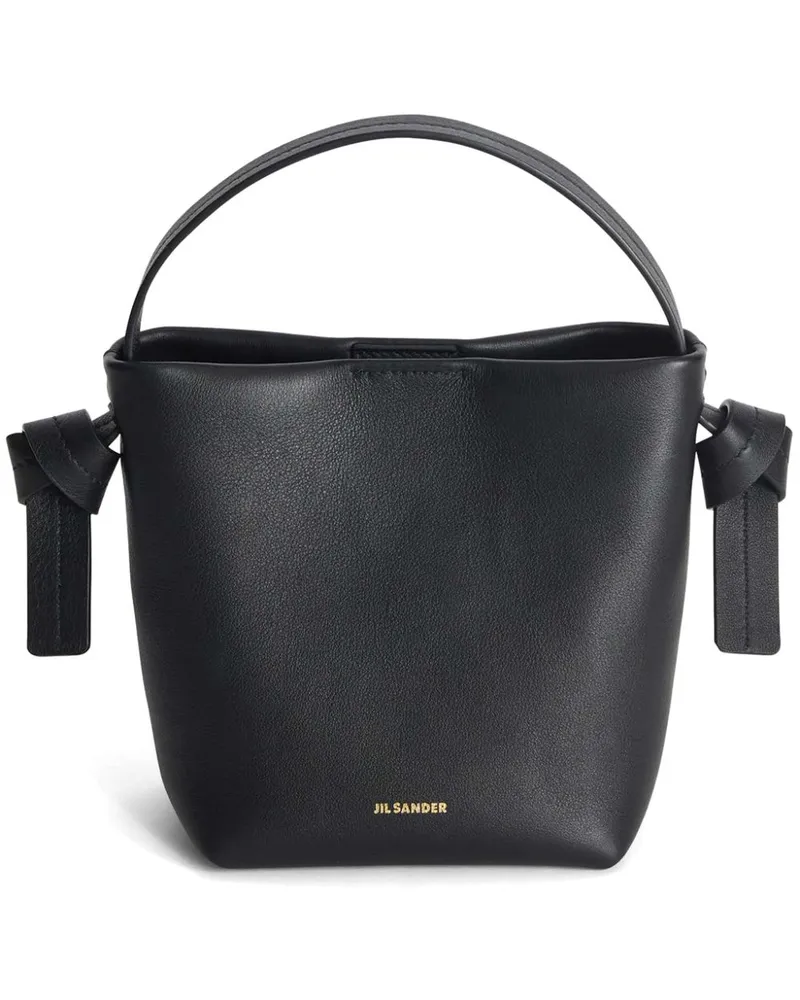 Jil Sander Mini Knot Schultertasche - Schwarz Schwarz