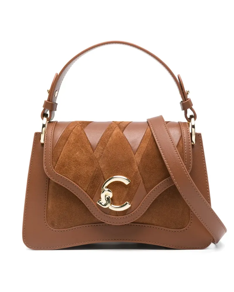Coccinelle Schultertasche aus Leder - Braun Braun