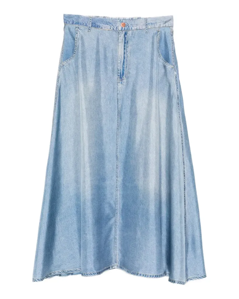 Pierre-Louis Mascia A-line midi skirt - Blau Blau