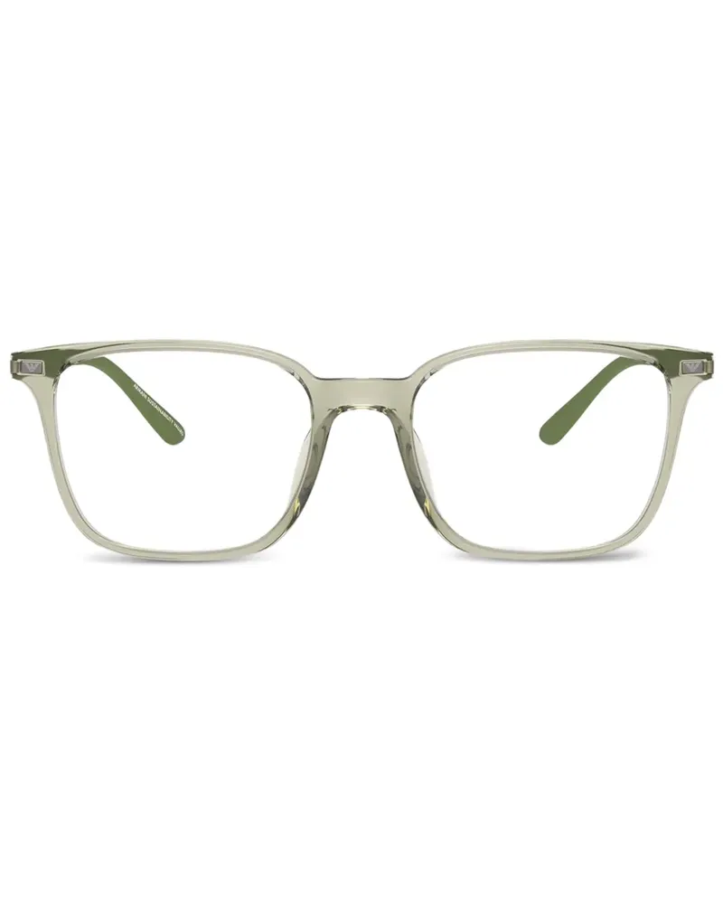 Emporio Armani Brille mit eckigem Gestell - Grün Grün