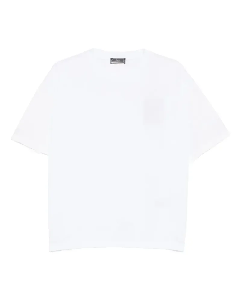 Herno drawstring-hem T-shirt - Weiß Weiß