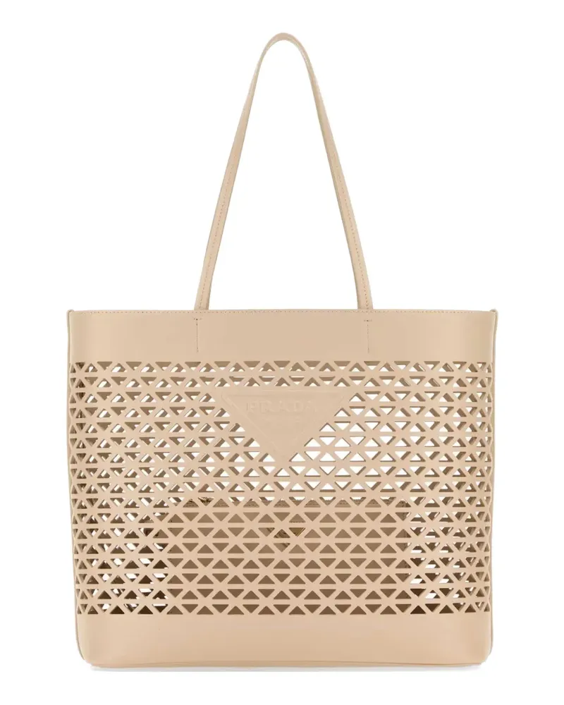 Prada Tote Bag mit Cut-Out - Nude Nude