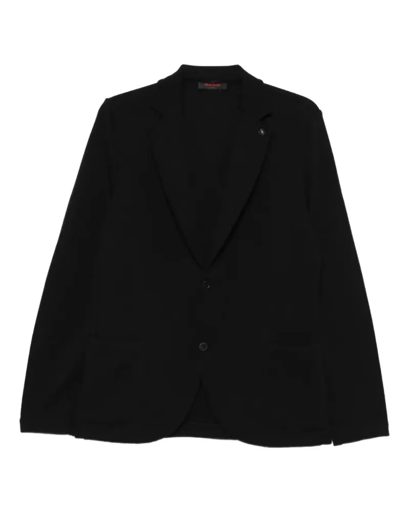 Gran Sasso notch-lapel single-breasted jacket - Schwarz Schwarz