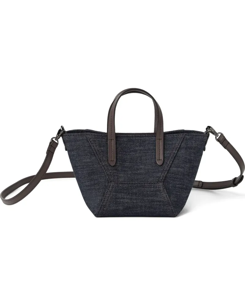 Brunello Cucinelli BC Duo Mini-Tasche - Blau Blau
