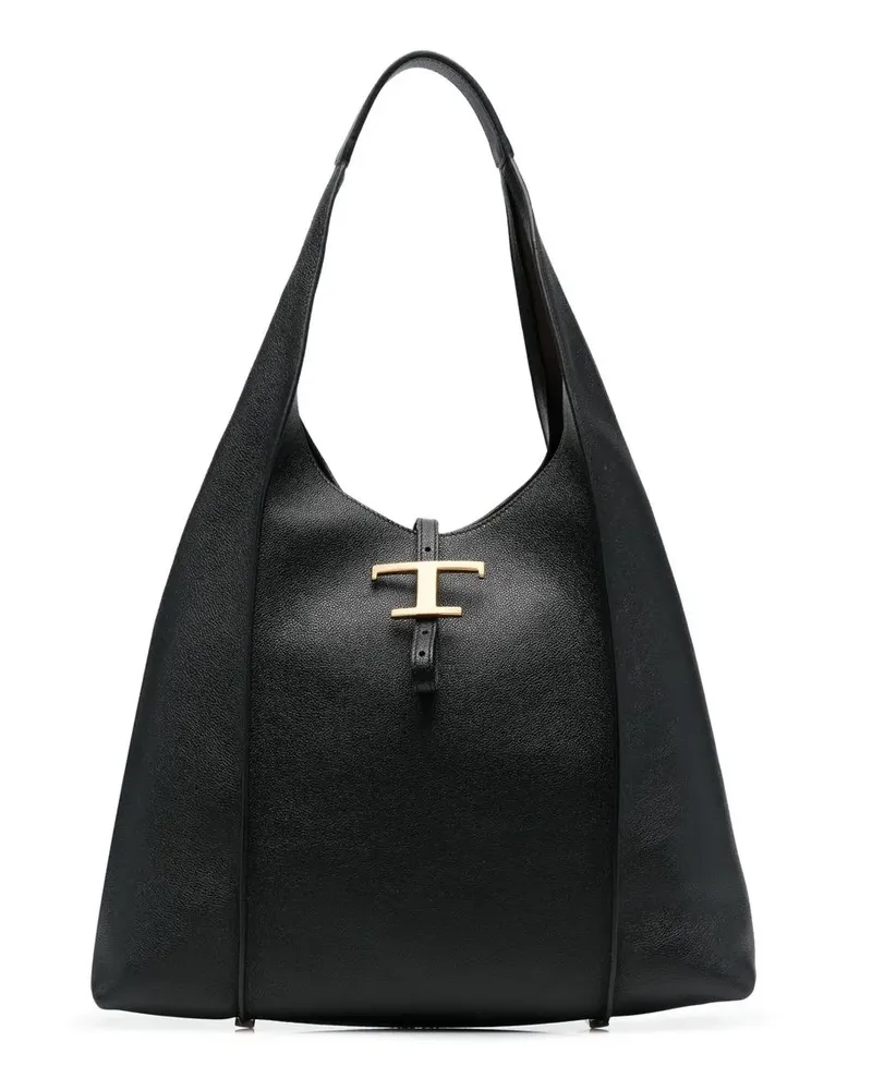 TOD'S Timeless Schultertasche - Schwarz Schwarz