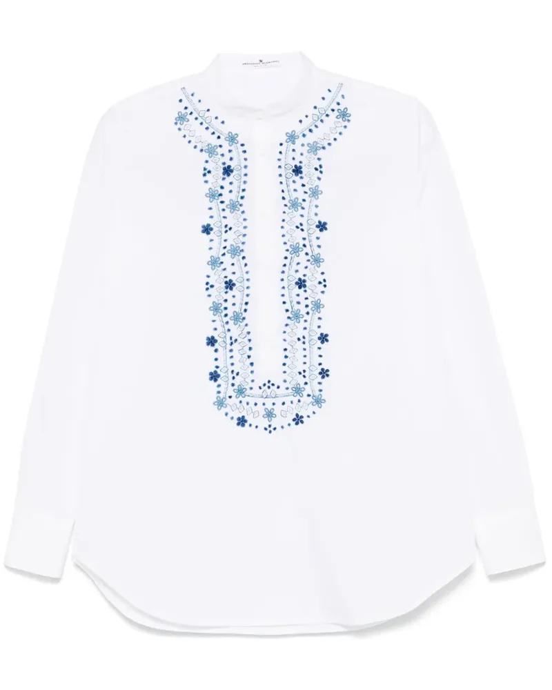 Ermanno Scervino Besticktes Hemd - Weiß Weiß