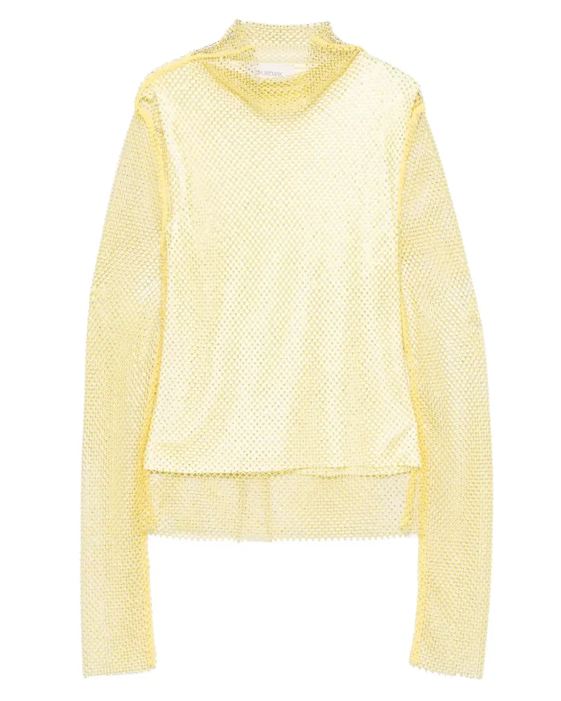 SPORTMAX Oberteil mit Strass - Gelb Gelb
