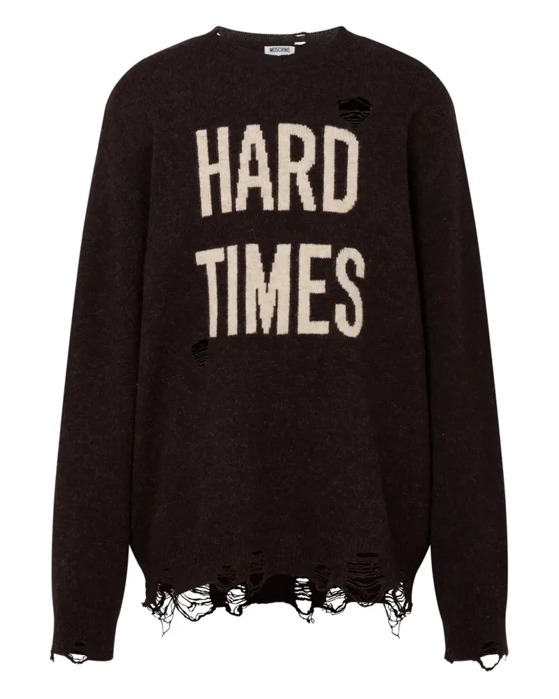 Moschino Hard Times Pullover - Braun Braun