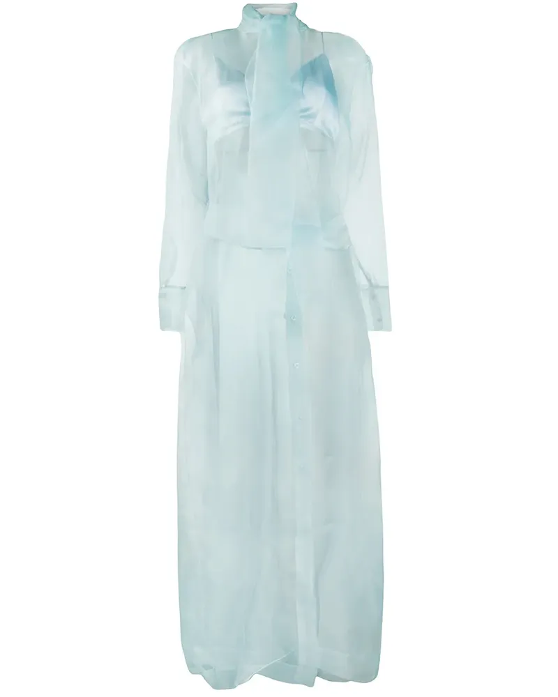 MATÉRIEL Sheer-Hemd - Blau Blau