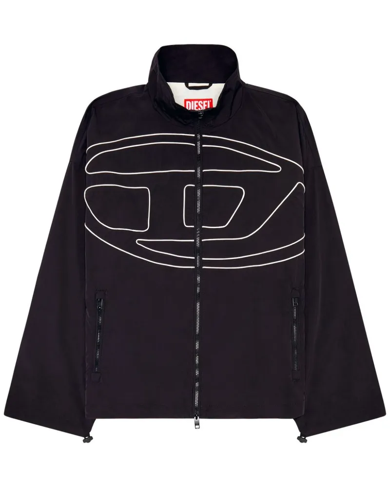 Diesel J-Vatel Jacke mit Logo-Applikation - Schwarz Schwarz
