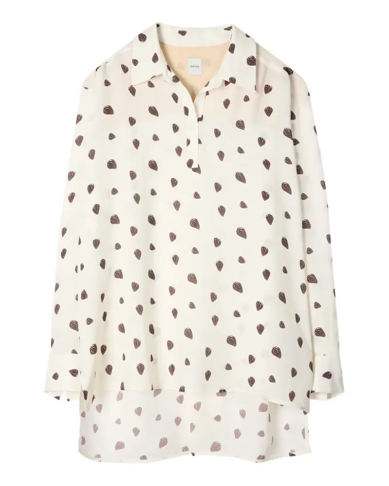 Paul Smith Strawberry patterned blouse - Nude Nude
