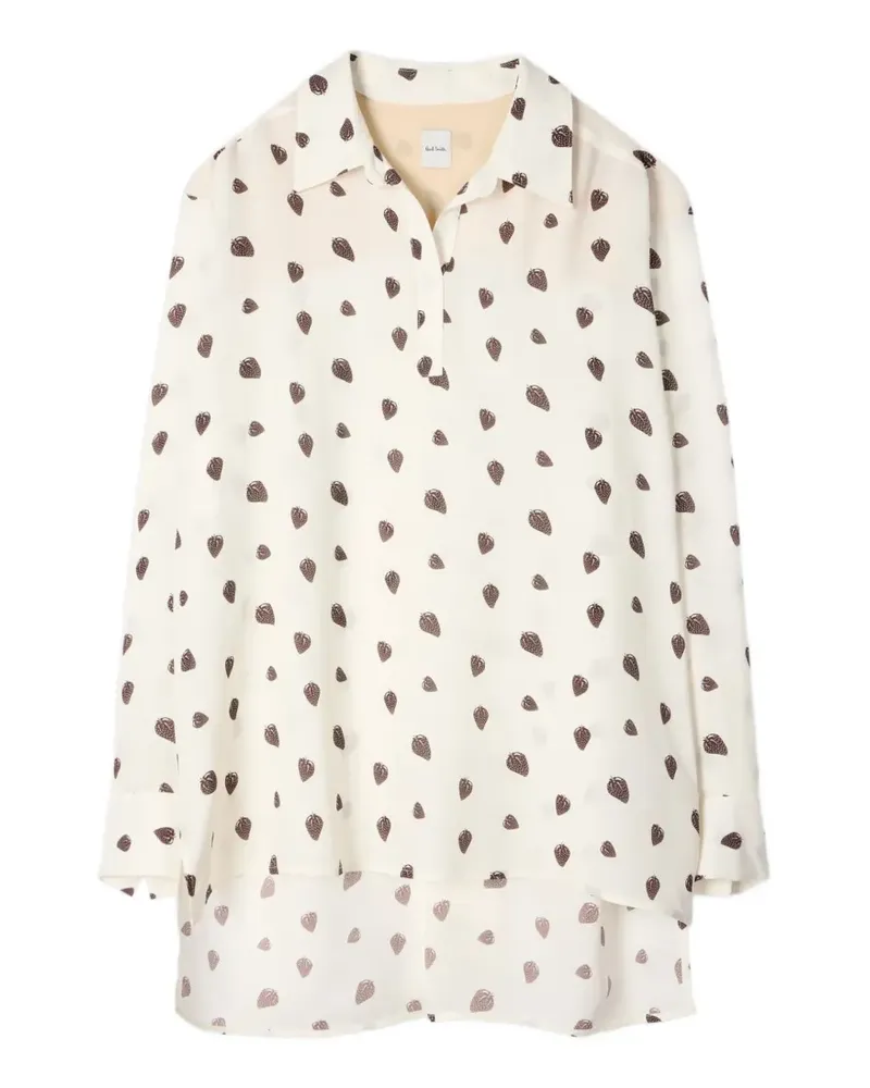 Paul Smith Bluse mit Erdbeermuster - Nude Nude