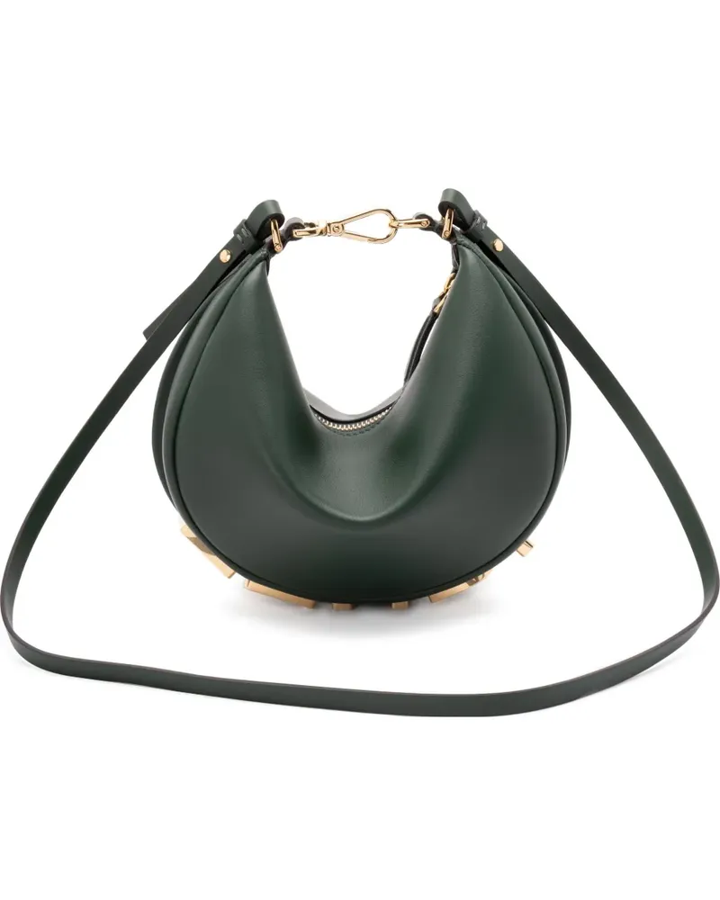 Fendi Mini graphy Umhängetasche in Sichelform - Grün Grün