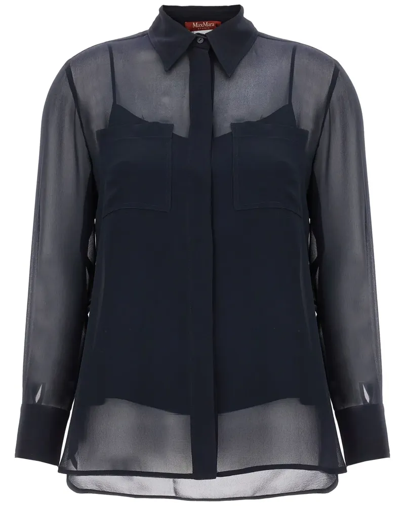 Max Mara Orietta Hemd - Blau Blau