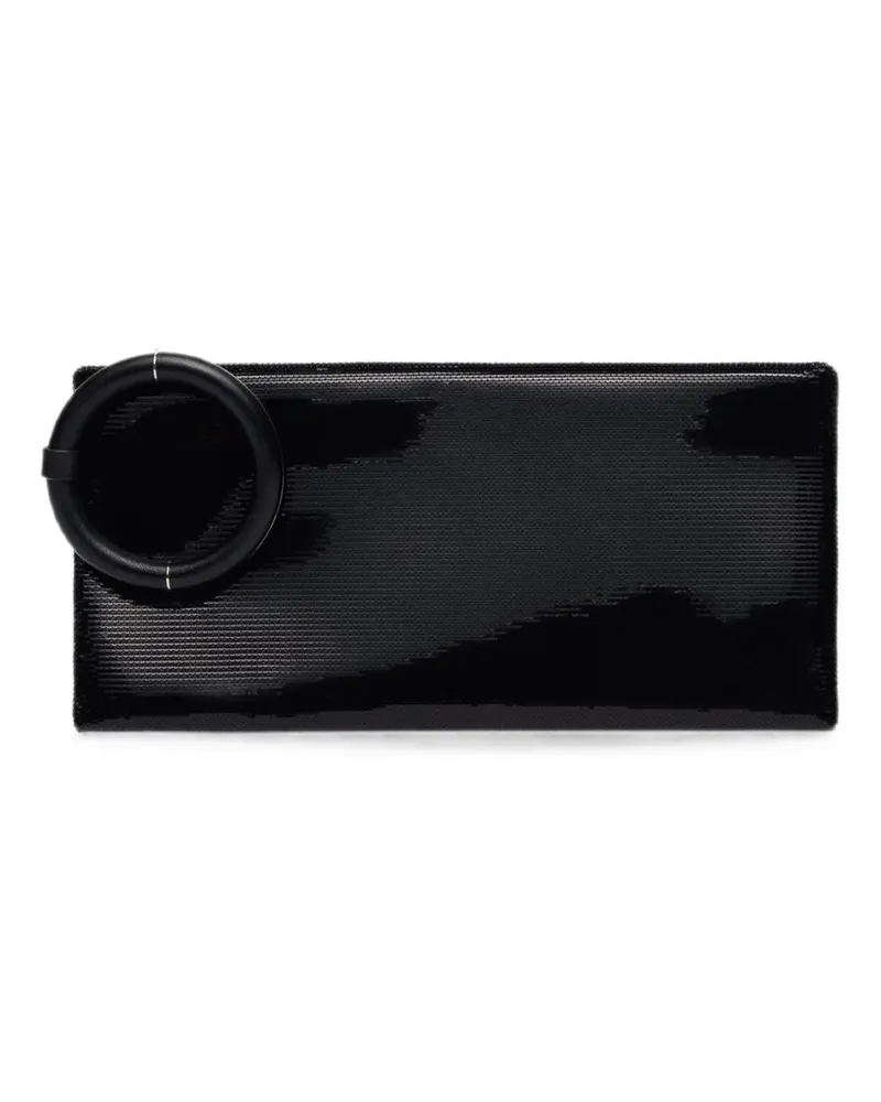 Tom Ford sequin-embellished ring-handle clutch bag - Schwarz Schwarz