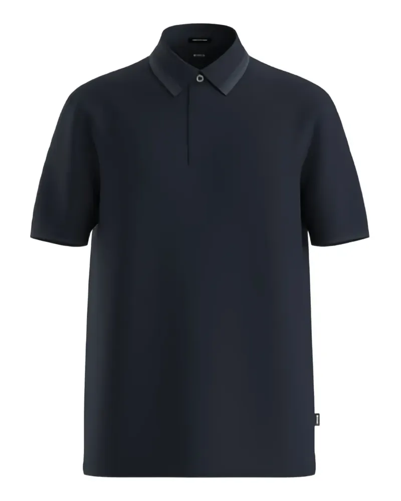 HUGO BOSS Poloshirt aus strukturiertem Baumwoll-Piqué - Blau Blau
