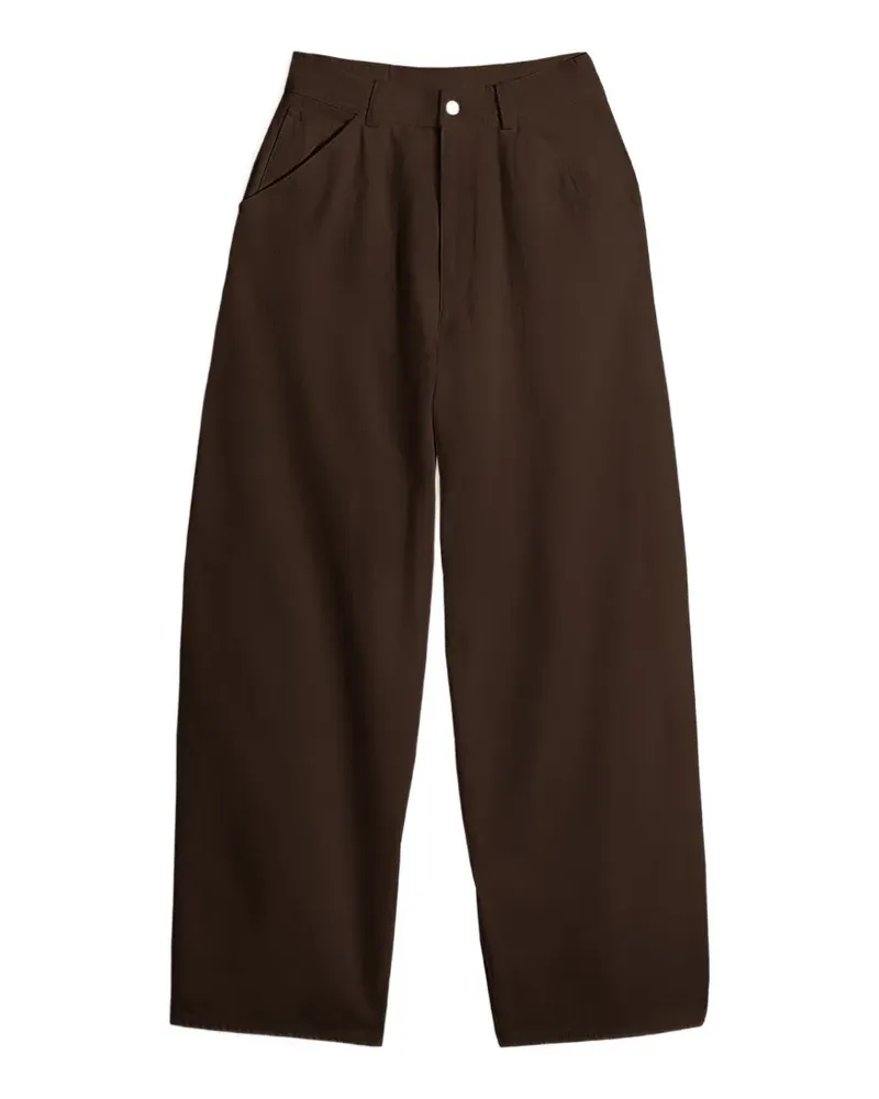 Christophe Lemaire Hose mit weitem Bein - Braun Braun