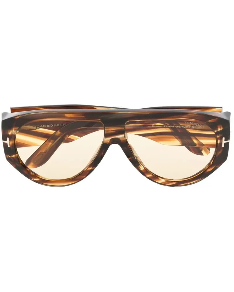Tom Ford Sonnenbrille in Schildpattoptik - Braun Braun