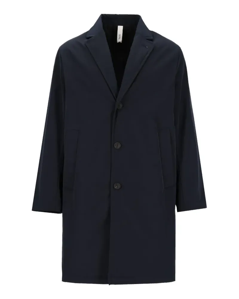 Hevò Cassano single-breasted notched-lapel coat - Blau Blau