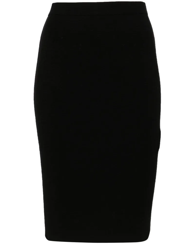 Saint Laurent Klassischer Bleistiftrock - Schwarz Schwarz