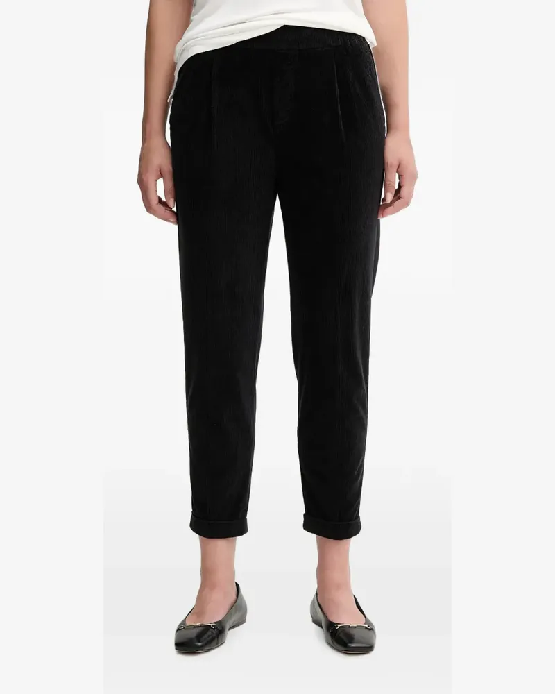 Benetton Cordhose mit Bundfalten - Schwarz Schwarz