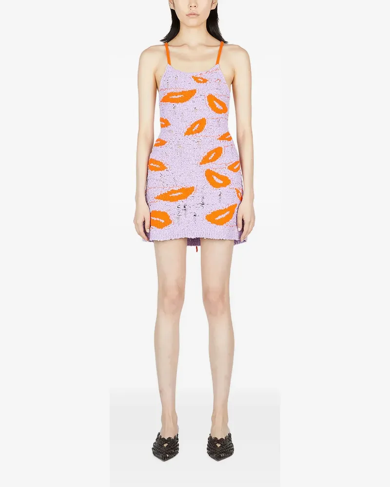 Marco Rambaldi Zweifarbiges Minikleid - Violett Violett
