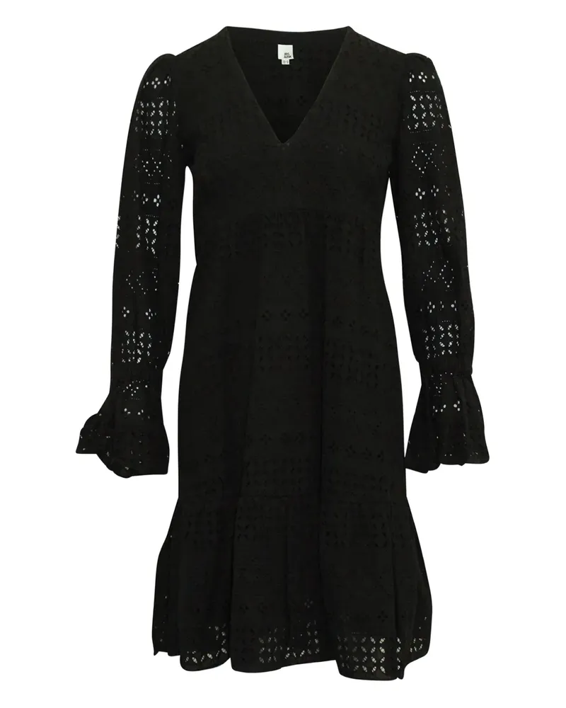 Iris & Ink v-neck dress - Schwarz Schwarz