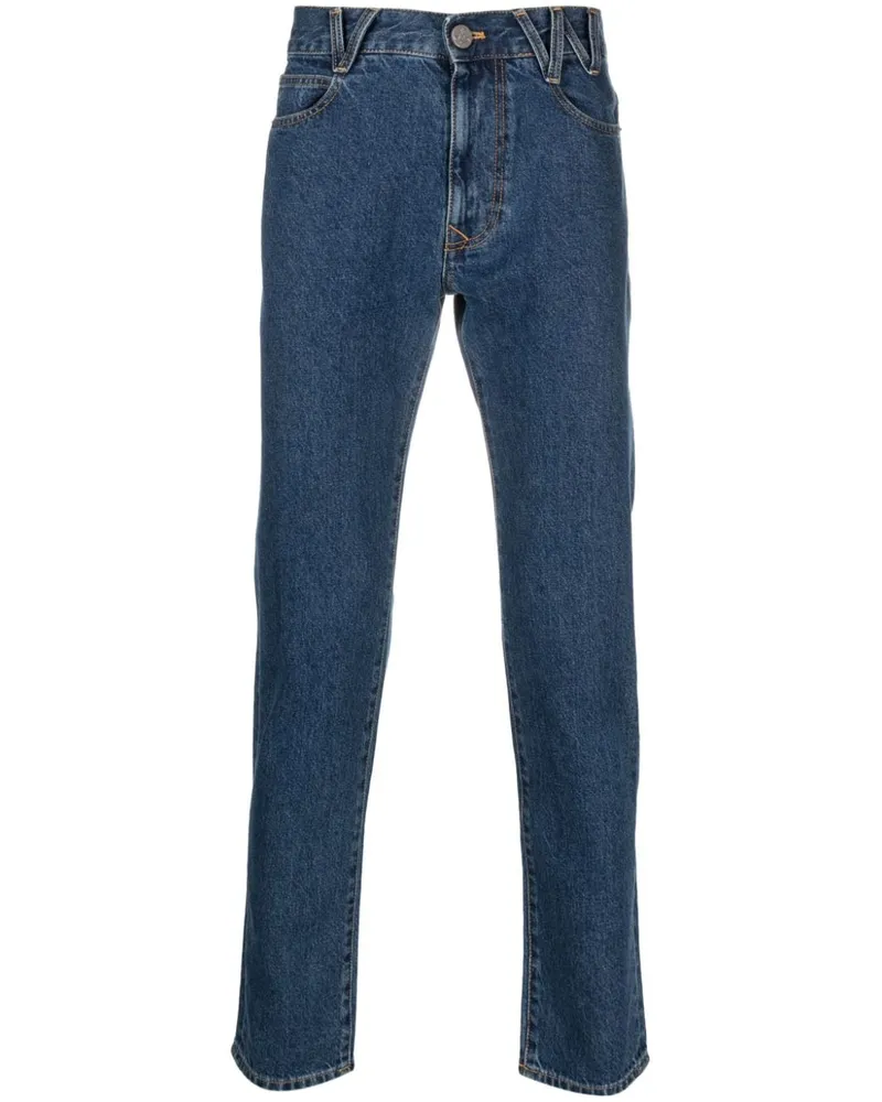 Vivienne Westwood Tapered-Jeans mit VW-Print - Blau Blau