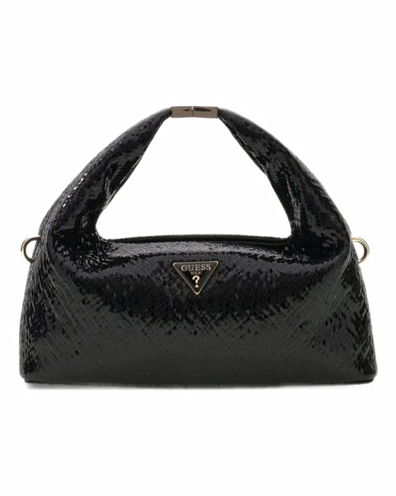 Guess Black Jewels Clutch mit Henkel - Schwarz Schwarz