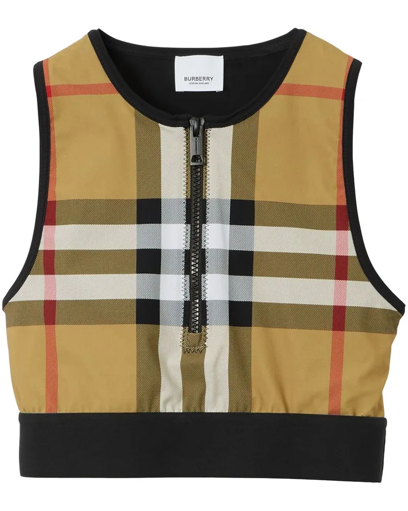 Burberry Ärmelloses Top - Schwarz Schwarz