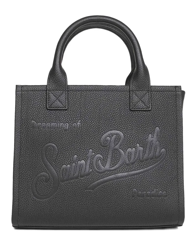 MC2 Saint Barth midi Vanity leather tote bag - Schwarz Schwarz