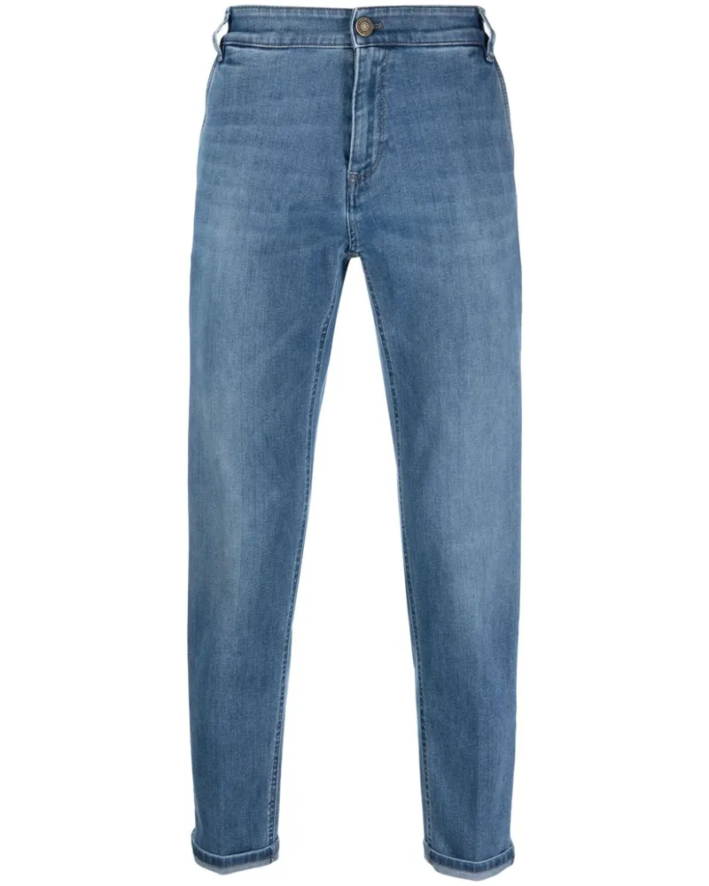 PT TORINO Cropped-Jeans mit Tapered-Bein Blau