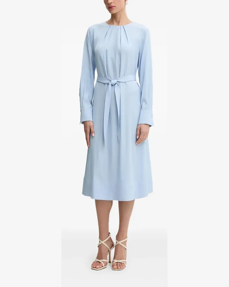 HUGO BOSS Midikleid mit Gürtel - Blau Blau