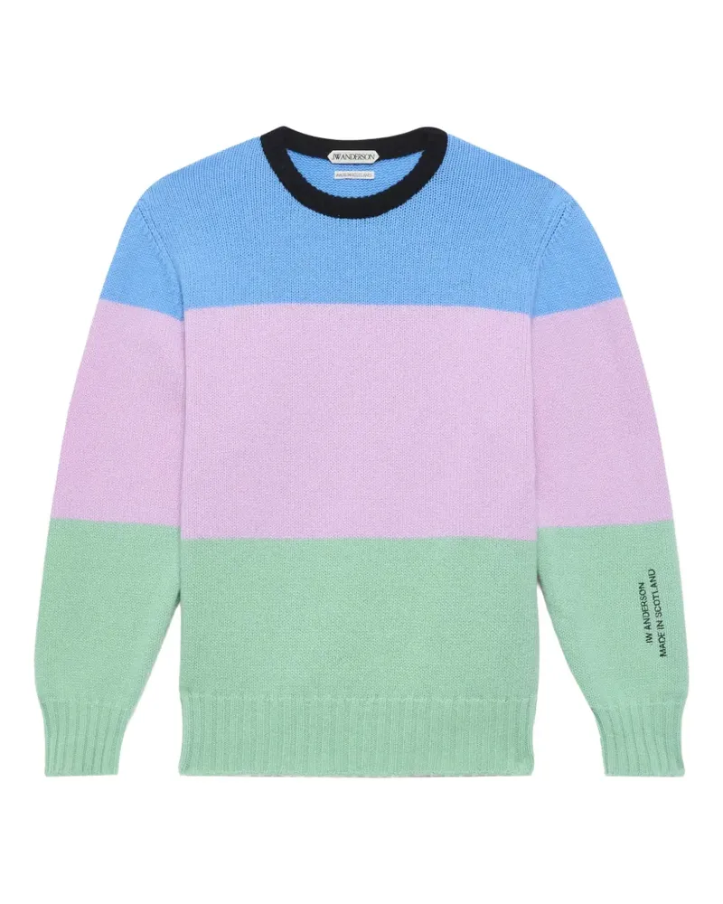 J.W.Anderson colour-block wool sweater - Blau Blau