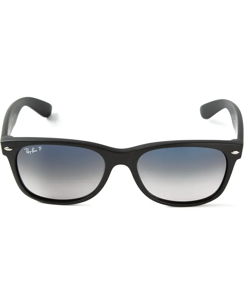 Ray Ban Sonnenbrille mit abgerundeten Gläsern - Schwarz Schwarz