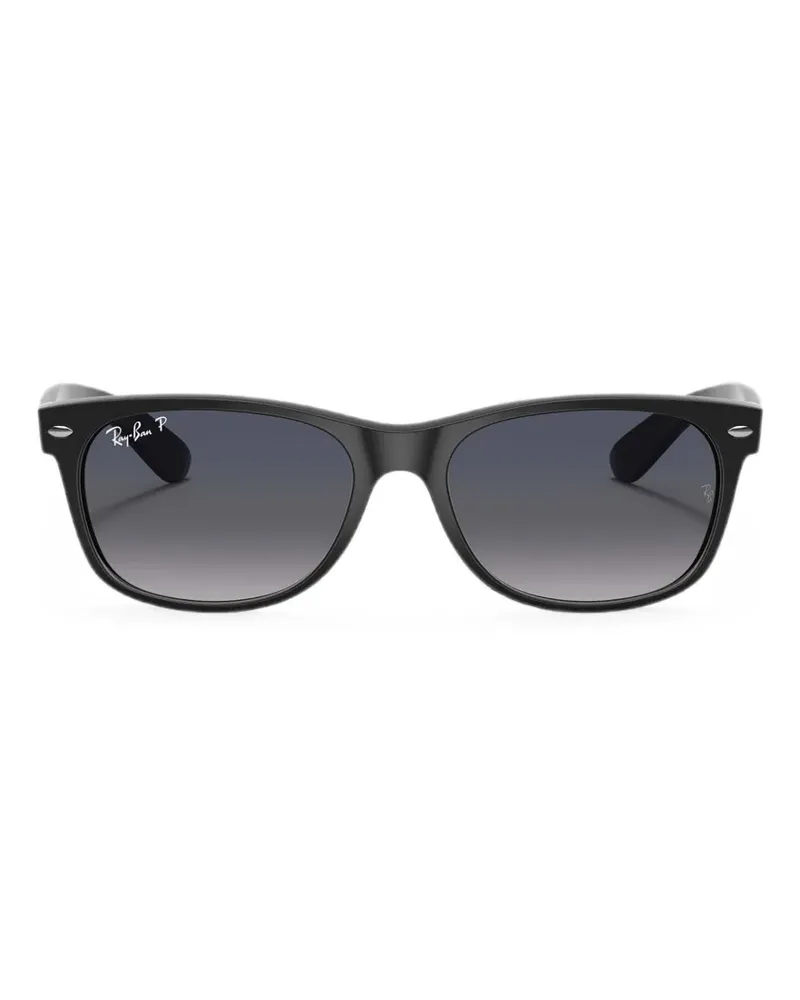 Ray Ban Sonnenbrille mit abgerundeten Gläsern - Schwarz Schwarz