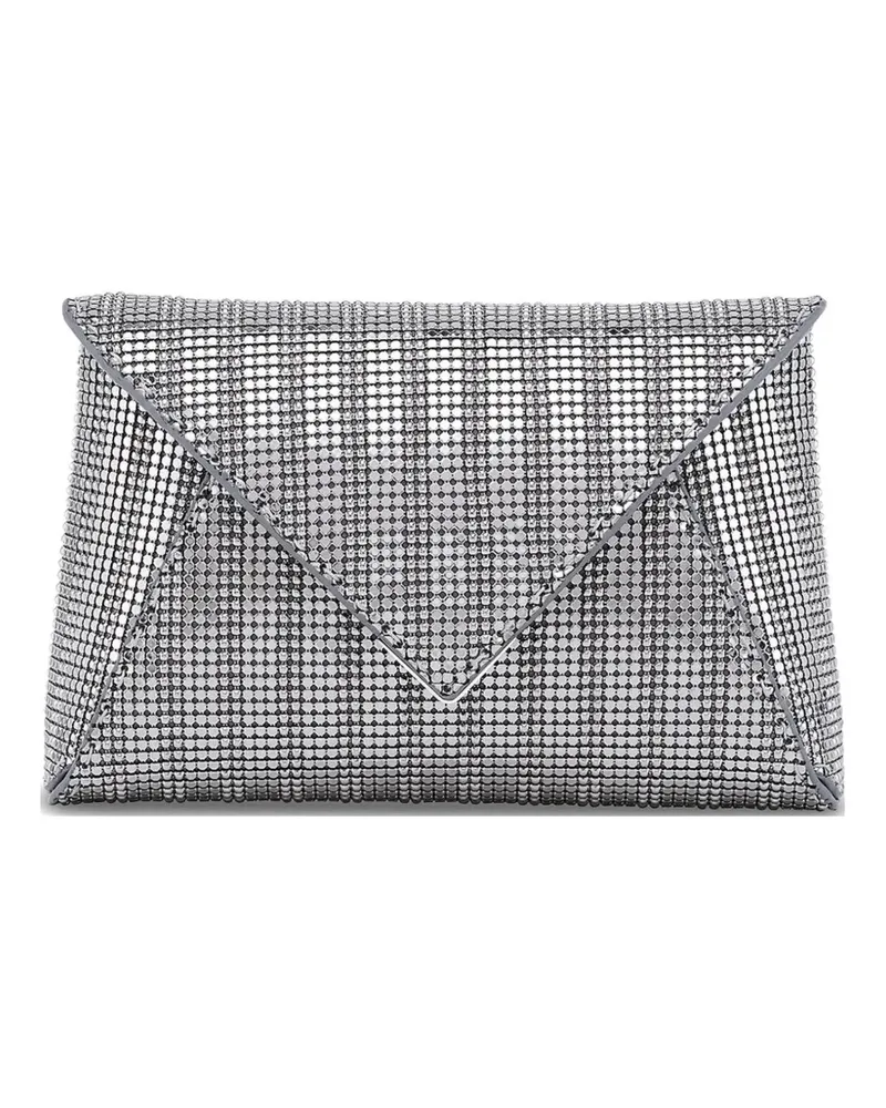 Tyler Ellis small Lee Pouchet chainmail clutch bag - Silber Silber