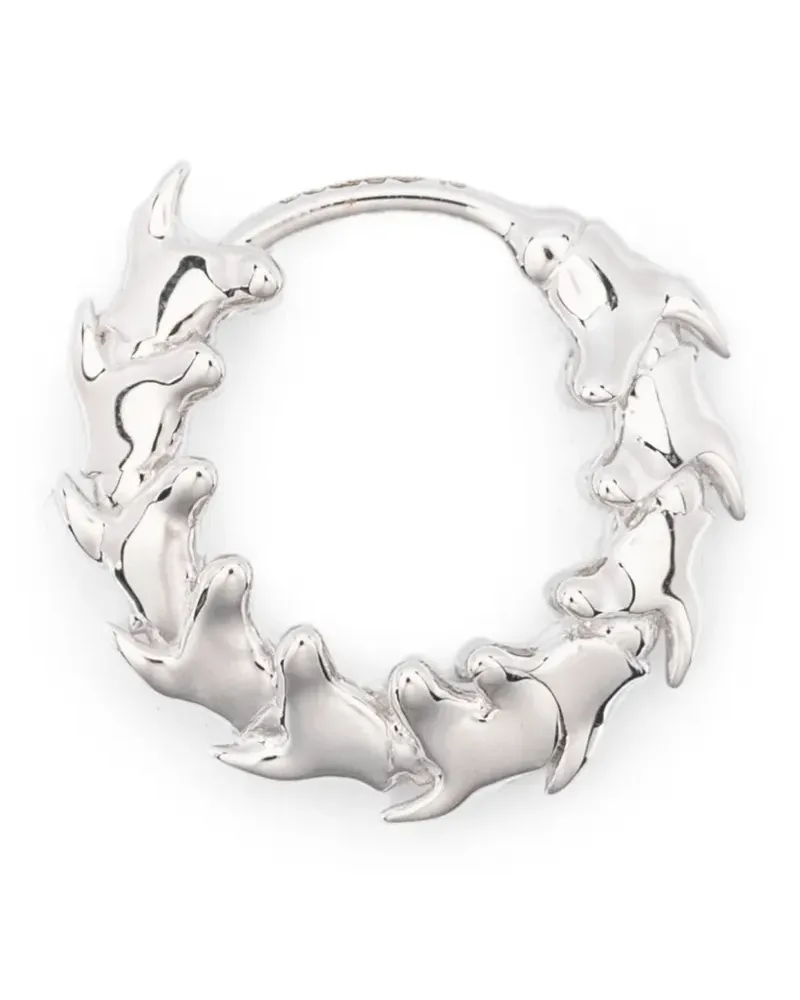 Shaun Leane Serpent's Trace mini hoop earrings - Silber Silber