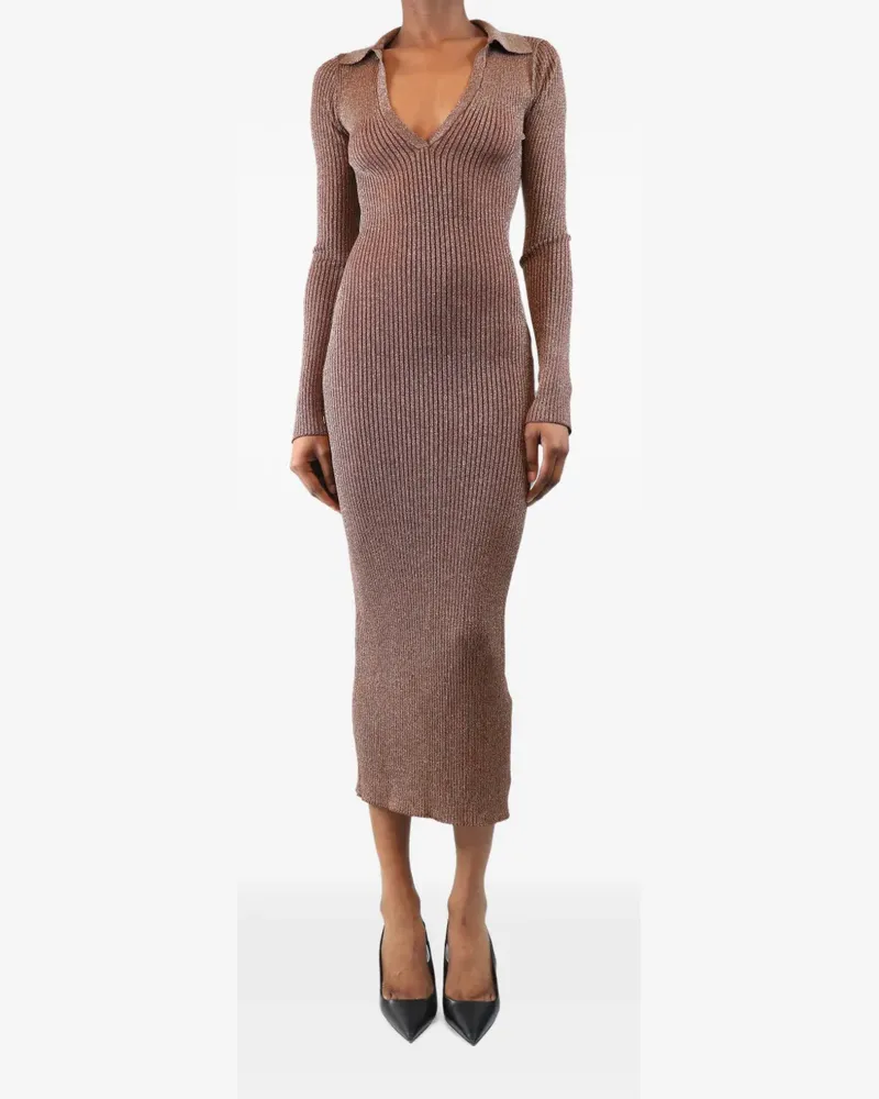 Simon Miller ribbed-knit maxi dress - Braun Braun